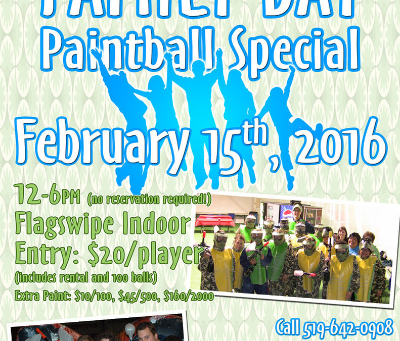 Family Day Paintball Walk-On Special!