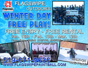 Winter Game (FREE PLAY!) @ Flagswipe Out-Door | Mossley | Ontario | Canada